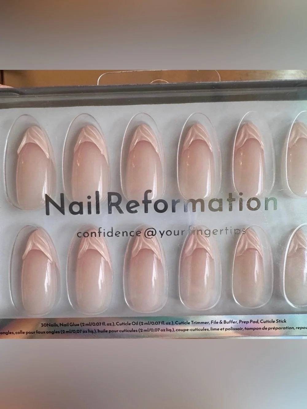(2) Sets of Nail Reformation Press On Nail Kits - Princess Dreams and French Dip